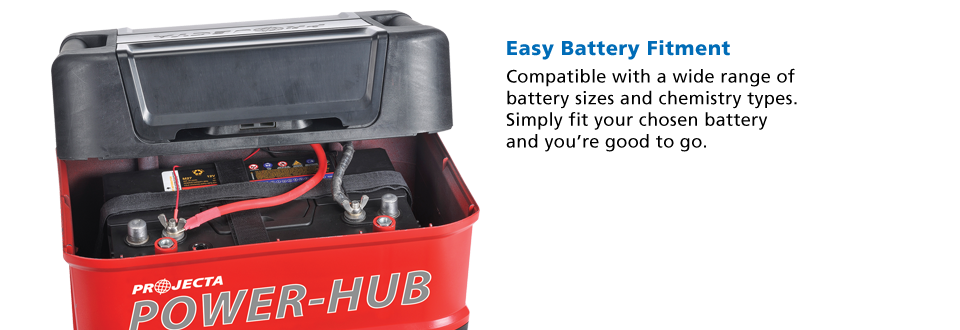 projecta power hub easy battery fitment