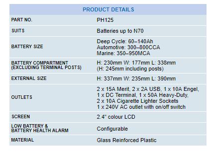 projecta power hub specifications 1