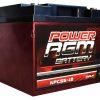 Power AGM NPC55-12 AGM Battery front and side