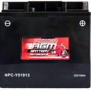 Power AGM NPC-Y51913 Motorcycle Battery front