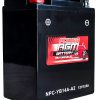 Power AGM NPC-YB14A-A2 Motorcycle Battery front and side