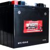 Power AGM NPC-YB16-B Motorcycle Battery front and side