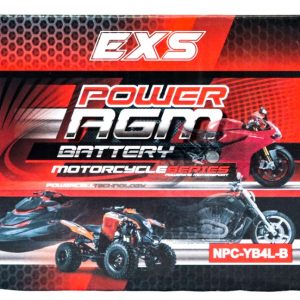 Power AGM NPC-YB4L-B Motorcycle Battery retail