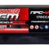 Power AGM NPC-YB7B-B Motorcycle Battery top