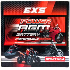 Power AGM NPC-YT14B-4 Motorcycle Battery retail