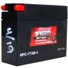 Power AGM NPC-YT4B-4 Motorcycle Battery front and side