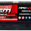 Power AGM NPC-YT6.5B-3 Motorcycle Battery top