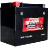 Power AGM NPC-YTX12-BS Motorcycle Battery front and side