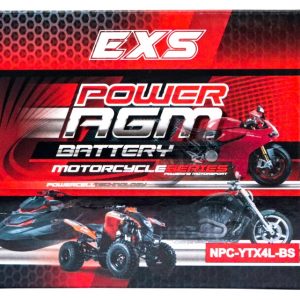 Power AGM NPC-YTX4L-BS Motorcycle Battery retail