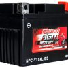 Power AGM NPC-YTX4L-BS Motorcycle Battery front and side