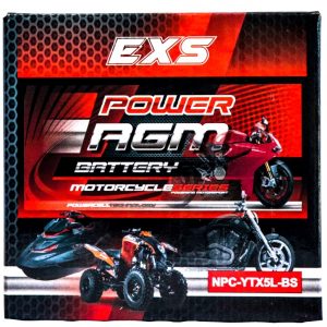 Power AGM NPC-YTX5L-BS Motorcycle Battery retail