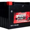 Power AGM NPC-YTX9-BS Motorcycle Battery front and side