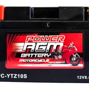 Power AGM NPC-YTZ10S Motorcycle Battery front