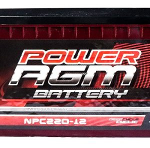 Power AGM NPC220-12 AGM Battery front