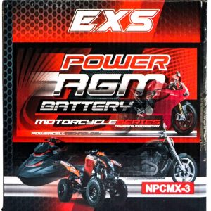 Power AGM NPC MX-3 Motorcycle Battery