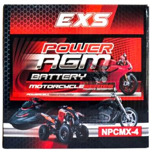 Power AGM NPC MX-4 Motorcycle Battery