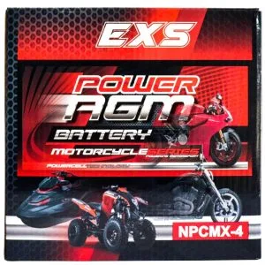 Power AGM NPC MX-4 Motorcycle Battery