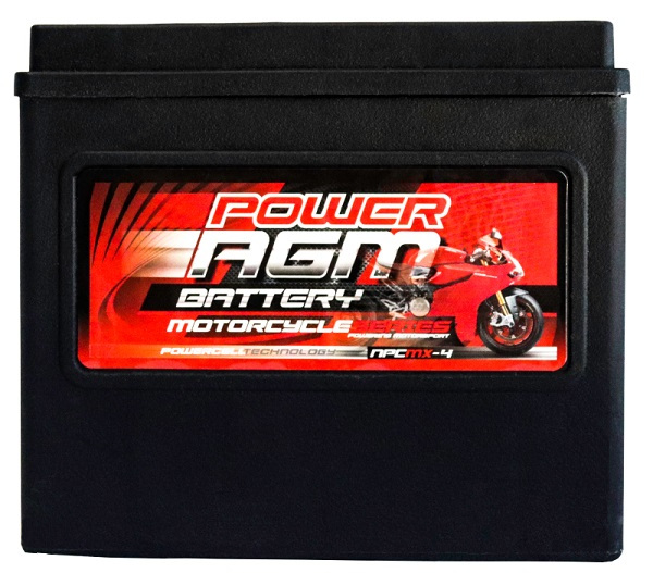 Power AGM NPC MX-4 Motorcycle Battery