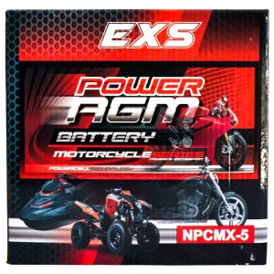 Power AGM NPC MX-5 Motorcycle Battery