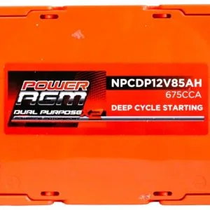 Power AGM NPCDP12V85AH Dual Purpose Battery