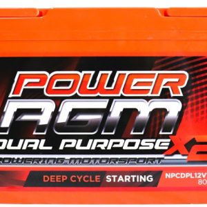 Power AGM NPCDPL12V110AH Dual Purpose Battery front