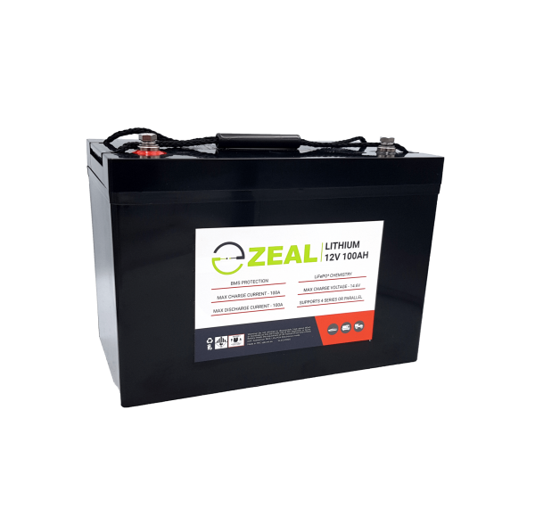 Zeal 100AH Lithium Deep Cycle Battery
