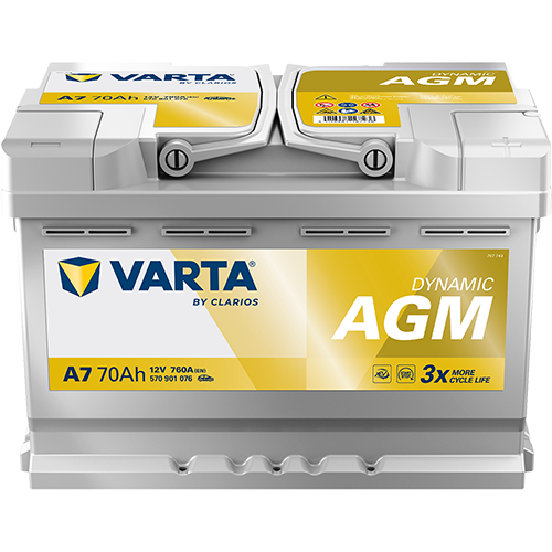 Varta A7 AGM Silver Dynamic Battery